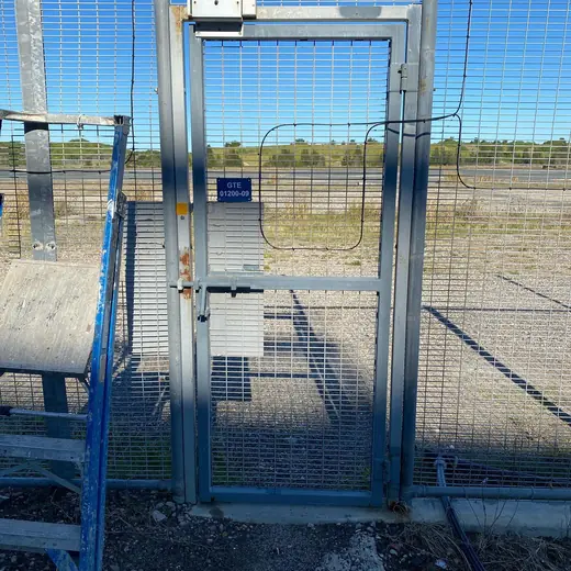 Steel mesh security gate and fencing